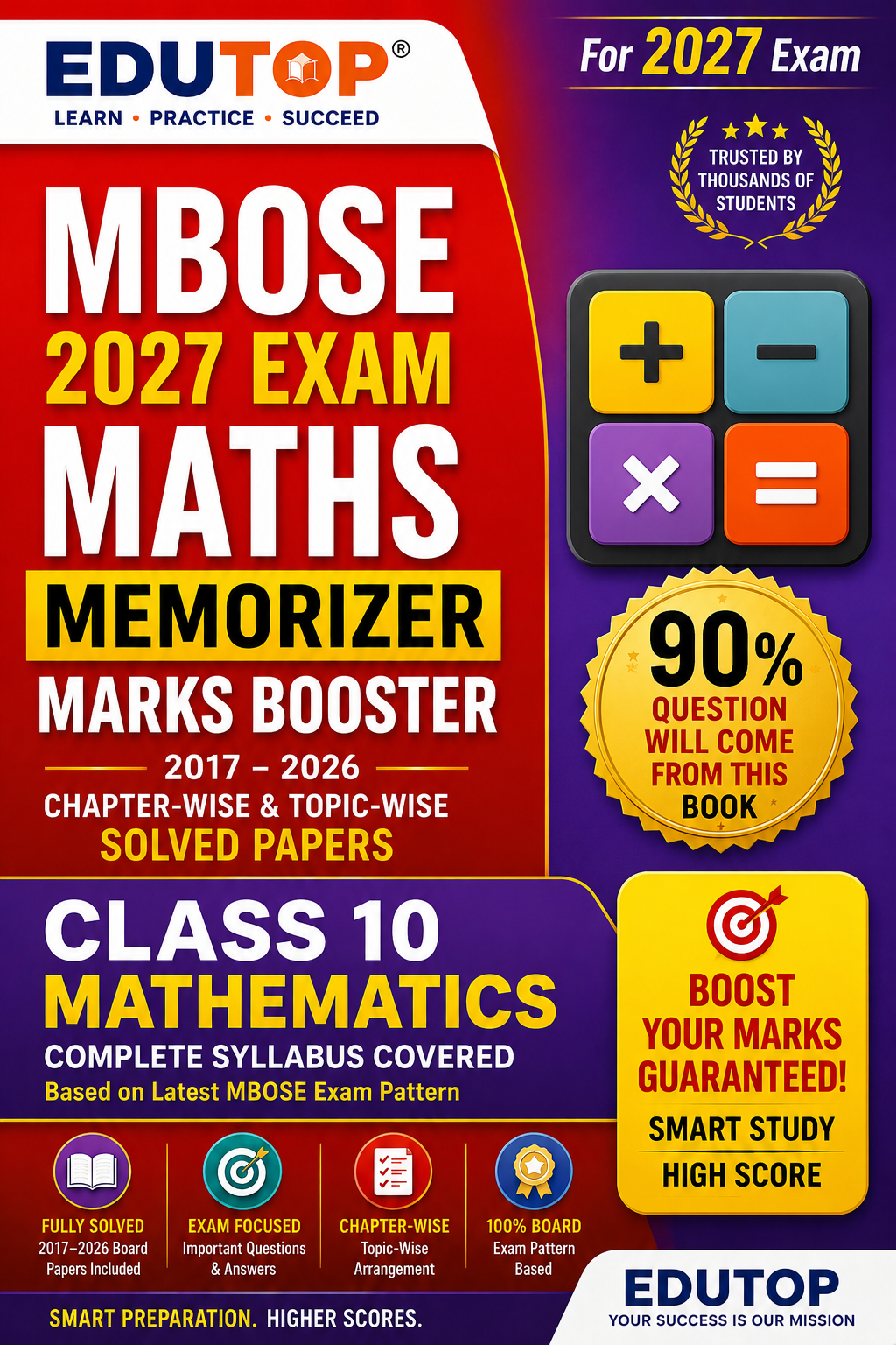 Class 10 Success Bundle (Social Science + Science + English + Mathematics) MBOSE