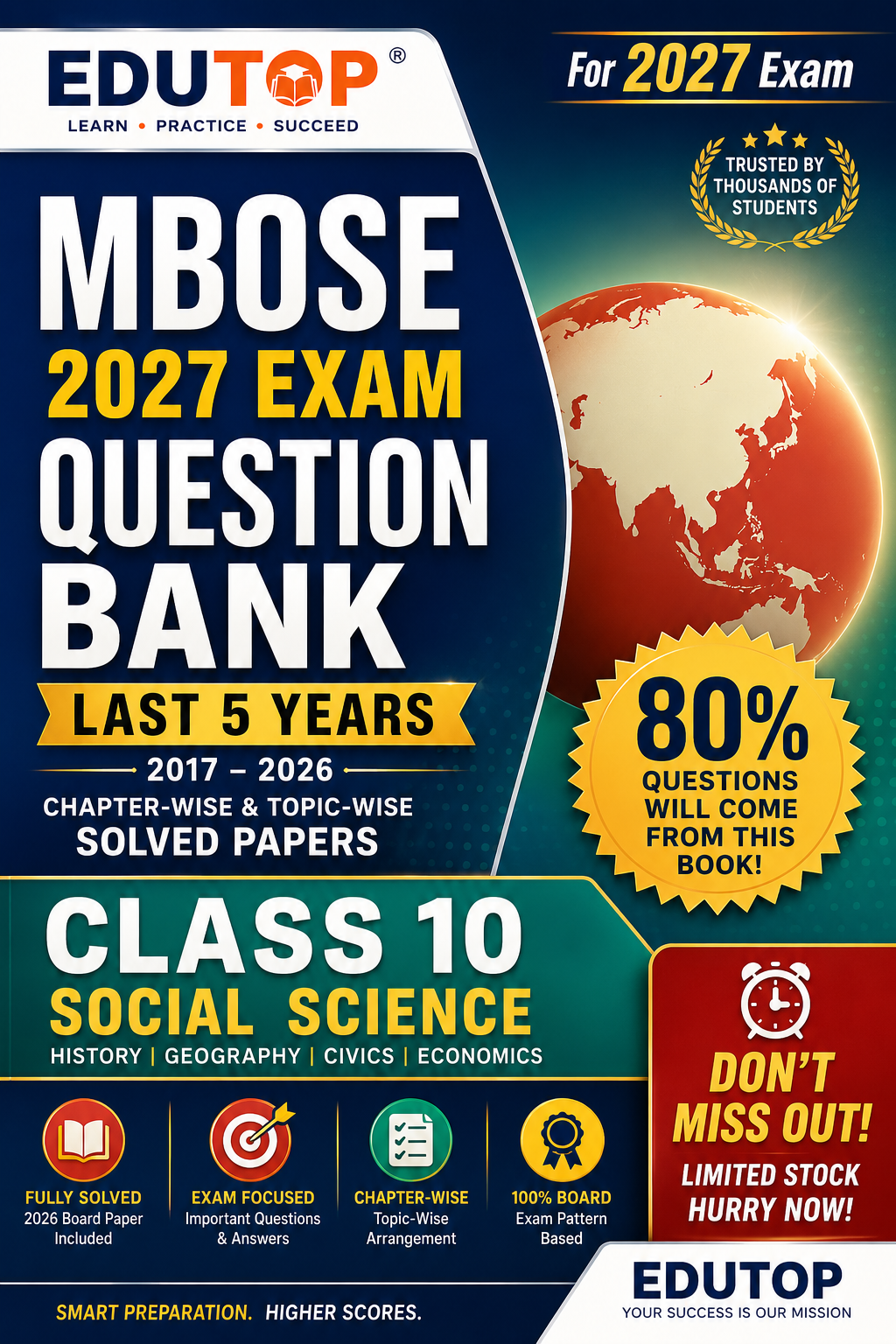 Class 10 Success Bundle (Social Science + Science + English + Mathematics) MBOSE